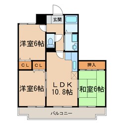 ハピネス八光の物件間取画像